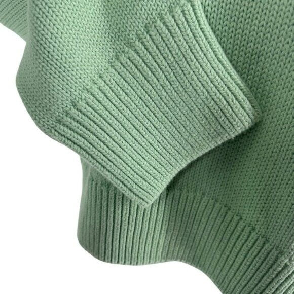 Tuckernuck NEW Mint Chip Aiden Chunky Knit Long Sleeve Crewneck Sweater Size L