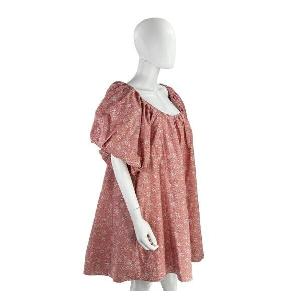 Hyacinth House NEW Oakley Pink Relaxed Fit Floral Mini Dress Size Small