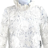 Tuckernuck NEW Blanc Guipure Lace Daphne Preppy Formal Mini Dress Size L