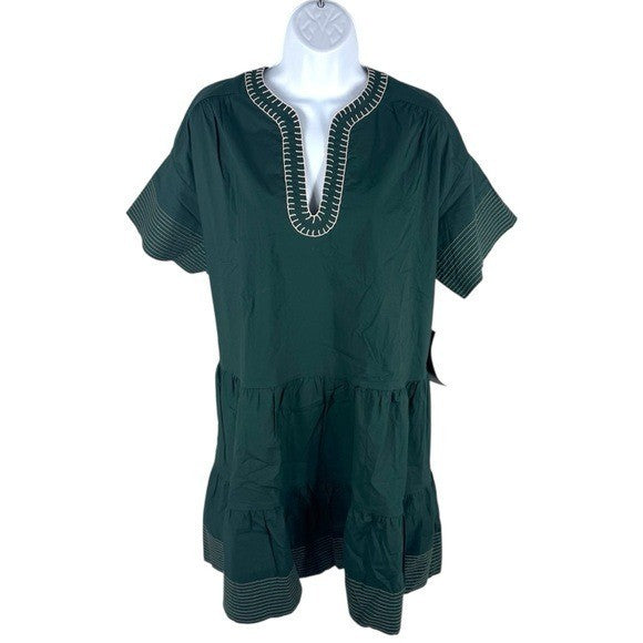 Tuckernuck NEW Pomander Place Evergreen Relaxed Fit Kinsley Mini Dress Size L