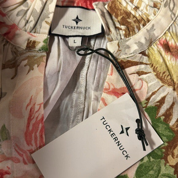 Tuckernuck | NEW Sun Faded Floral Crawford V-neckline Mini Dress Size L