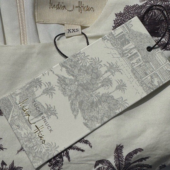 Tuckernuck X India Hicks | NEW Hibiscus Hill Toile Domino Mini Dress Size XXS