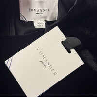 Pomander Place Black Velvet Lillith Gold Embroidered Lace Maxi Dress Size XXL