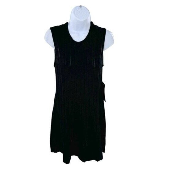 Pomander Place NEW Black Knit Adi Sleeveless A Line Classic Mini Dress Size XXL
