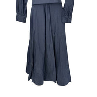 Tuckernuck x India Hicks NEW Blue Chambray Comporta Classic Maxi Dress XXS