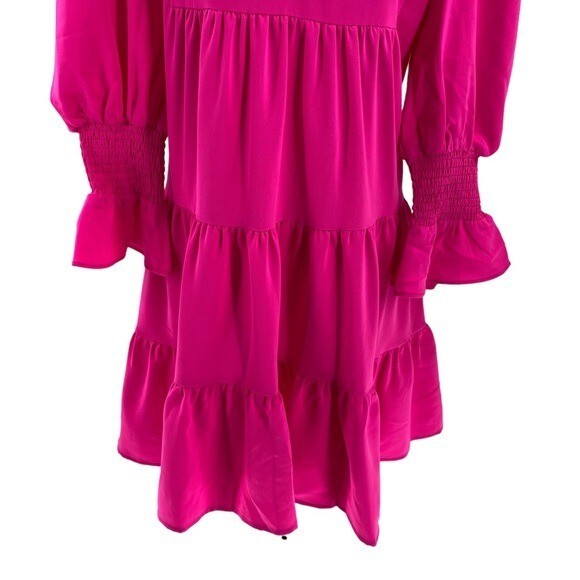 Pomander Place | NEW Electric Pink Crepe Kenzo Dress Size L