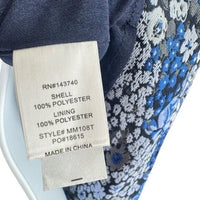 Hyacinth House NEW Blue Jacquard Priscilla Floral Puff Sleeve Blouse Size XXL