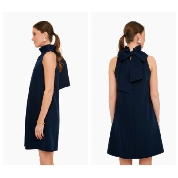 Tuckernuck | NEW Navy Blythe Ruffle Collar Mini Dress Size XS