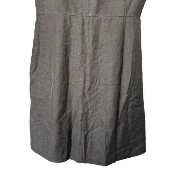 Tuckernuck NEW Black Leighton Linen Sleeveless Button Down Mini Dress Size S