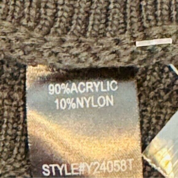 Pomander Place NEW Black Adi Long Belle Sleeve Ribbed Knit Mini Dress Size XL