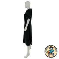 En Saison NEW Charcoal Gray Harlow Denim Animal Print Midi Dress Size XS