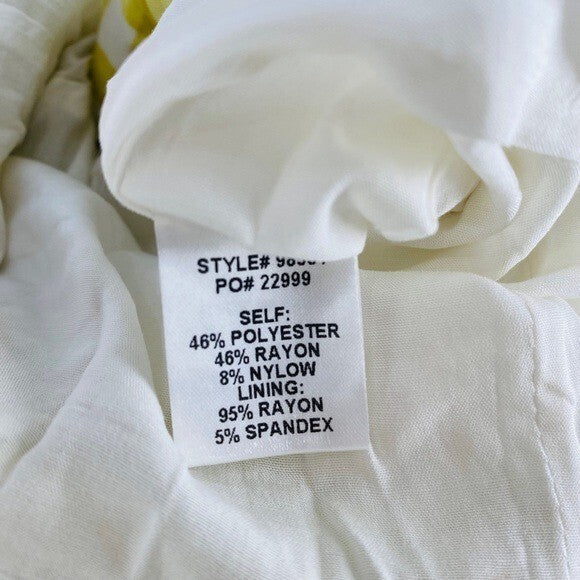 Petal and Pup NEW Tenice V Neck Gingham Puff Sleeve Mini Dress Green Size XS