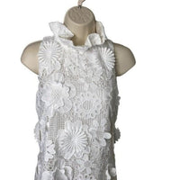 Tuckernuck | NEW Blanc White Guipure Lace Blythe Sleeveless Mini Dress Size XS