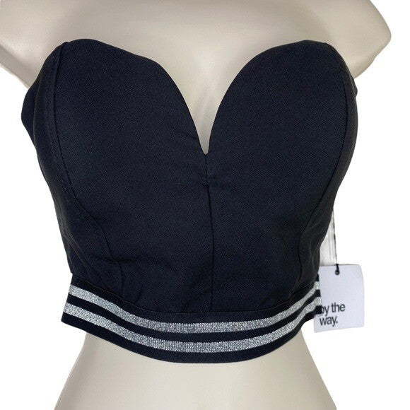 By The Way. | NWT Nia Sport Trim Bra Corset Crop Top Size S