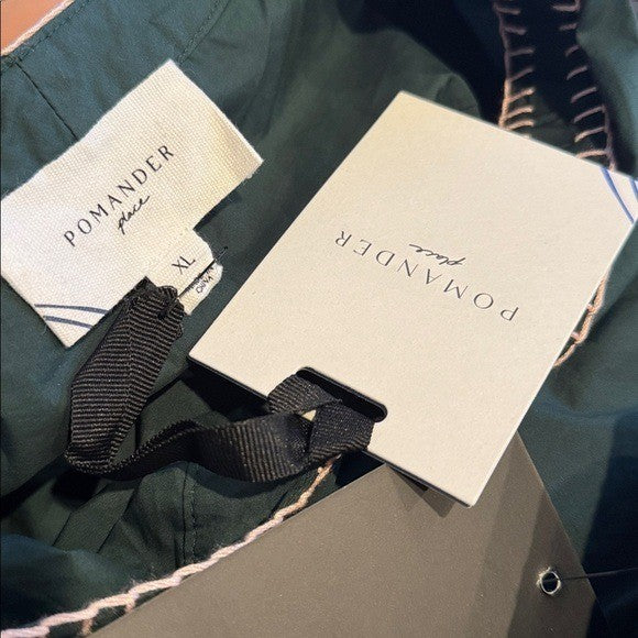 Tuckernuck NEW Pomander Place Evergreen Relaxed Fit Kinsley Mini Dress Size XL