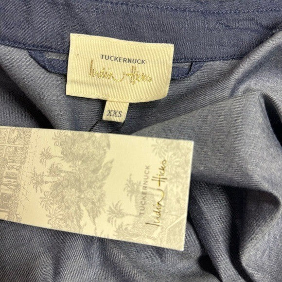 Tuckernuck x India Hicks NEW Blue Chambray Comporta Classic Maxi Dress XXS