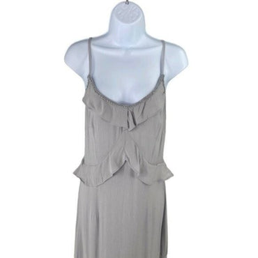 Lovestitch X Petal & Pup | NEW Tanya Beaded Maxi Dress in Grey Size L