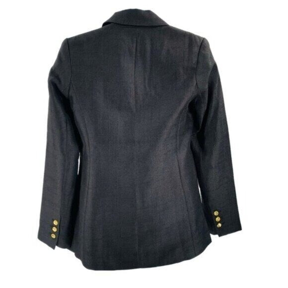 Tuckernuck NEW Black Diana Double Breasted Oversized Boxy Fit Blazer Size XXS