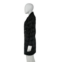 Pomander Place NEW Black Tweed Stacie Preppy Retro Blazer Mini Dress Size L