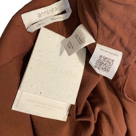 anna nata | NWT Madison Crop Top in Sepia Brown Size S