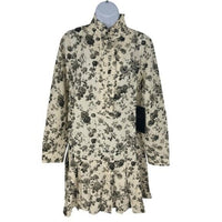 Tuckernuck NEW Faded Roses Long Sleeve Drop Waist Tate Mini Dress Size XXL