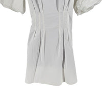 Tuckernuck NEW White Mini Delaney Puff Sleeve Cotton Classic Dress Size S