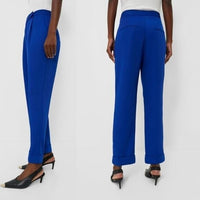 Tuckernuck NEW Sapphire Blue Duncan Pleated Straight Leg Trouser Pant Size L