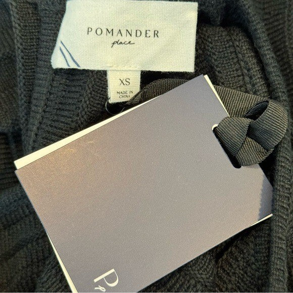 Pomander Place NEW Black Knit Adi Sleeveless A Line Classic Mini Dress Size XS