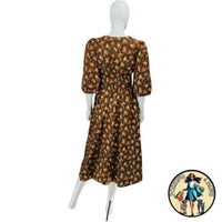 Tuckernuck NEW Rosewood Chintz Marlena Floral Brown Boho Midi Dress Size XXL