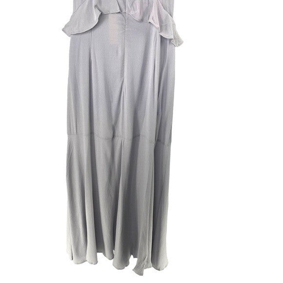 Lovestitch X Petal & Pup | NEW Tanya Beaded Maxi Dress in Grey Size S