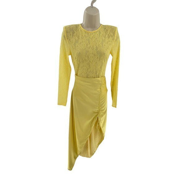 NBD | NEW Farah Midi Dress in Yellow Size XXS