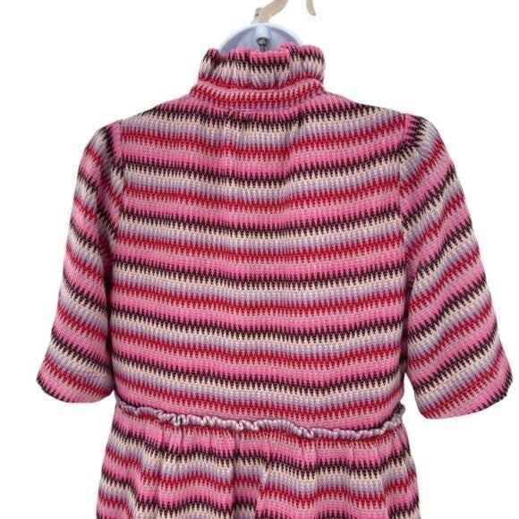 Tuckernuck NEW Pink Chevron Knit Stripe Crawford Relaxed Fit Mini Dress M