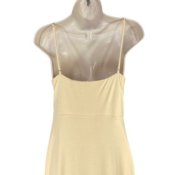 Camila Coelho | NWT Kendall Cut Out Bodycon Midi Dress in Vanilla Cake Size M