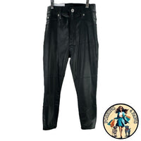 7 For All Mankind | NEW High Waist Ankle Skinny Black Coated Denim Jeans Size 26