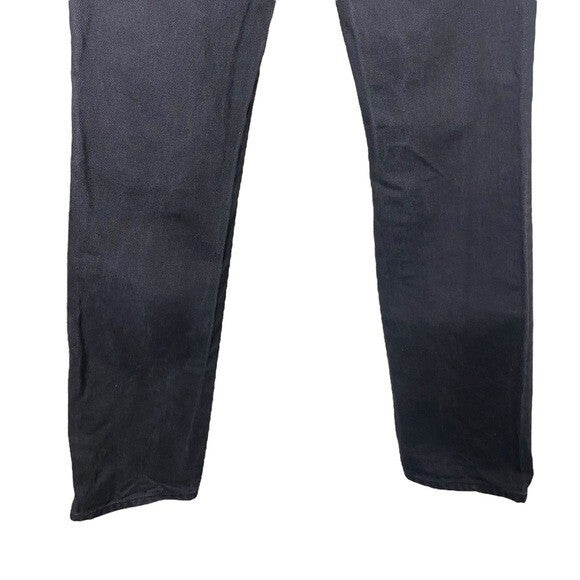 Alexander Wang NEW Fly High Waist Slim Stacked Jean in Washed Black Size 25