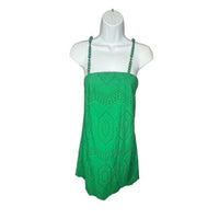 Hyacinth House NEW Green Eyelet Beaded Strap Mini Ibiza Cocktail Dress Size XXL