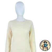 Pomander Place | NEW Ivory Ainsley Long Sleeve Classy Knit Sweater Dress Size XL