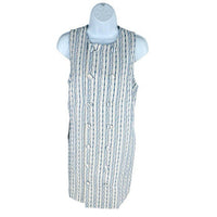 Tuckernuck NEW Ethereal Tweed Bianca Sleeveless Blue Stripe Mini Dress Size S