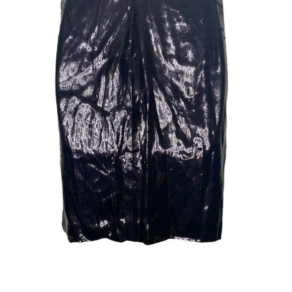 Bottega Veneta NEW Formal Sweetheart Silk Velvet Dress Black Potion Size Large