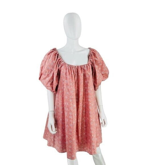 Hyacinth House NEW Oakley Pink Relaxed Fit Floral Mini Dress Size Small