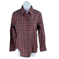Tuckernuck The Shirt by Rochelle Behrens NEW Classic Red Plaid Icon Shirt XS
