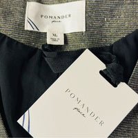 Pomander Place NEW Coventry Metallic Keira Linen Classic Gold Mini Dress Size XL