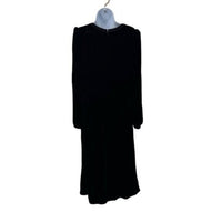 Saloni NEW Velvet Camille Bows Long Sleeve Formal Elegant Midi Dress Size 0