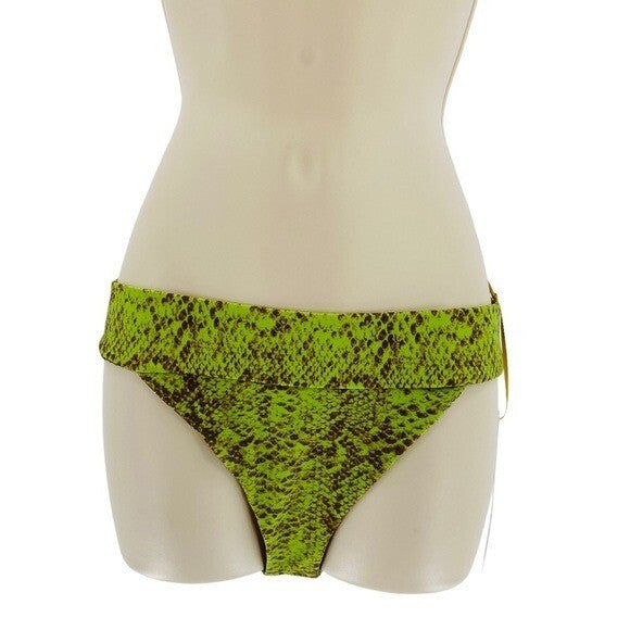 House of Harlow 1960 | NEW Anastasia Bikini Bottom in Green Python Size S