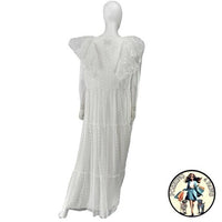 Tuckernuck | NEW White Onyx Tulle Giselle Formal Embroidered Maxi Gown Size S