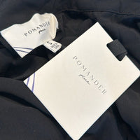 Pomander Place | NEW Black Maeve Classic Collared Shirt Maxi Dress Size Small