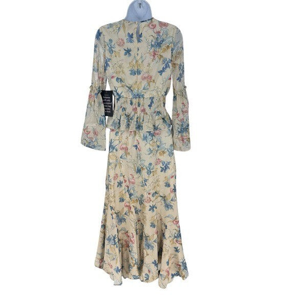 Tuckernuck NEW Lilly of the Valley Matching Set Blouse and Maxi Skirt Size XS