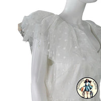 Tuckernuck | NEW White Onyx Tulle Giselle Formal Embroidered Maxi Gown Size S
