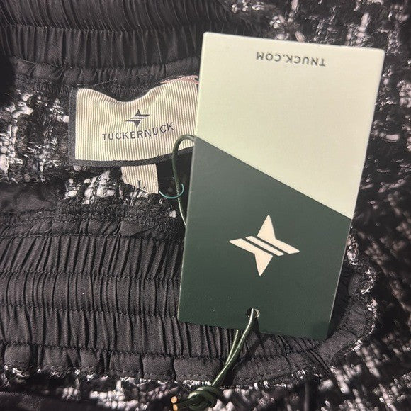 Tuckernuck NEW Black Plaid Onyx Cece Tweed Retro High Rise Midi Skirt Size L