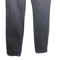 Alexander Wang NEW Fly High Waist Slim Stacked Jean in Washed Black Size 25